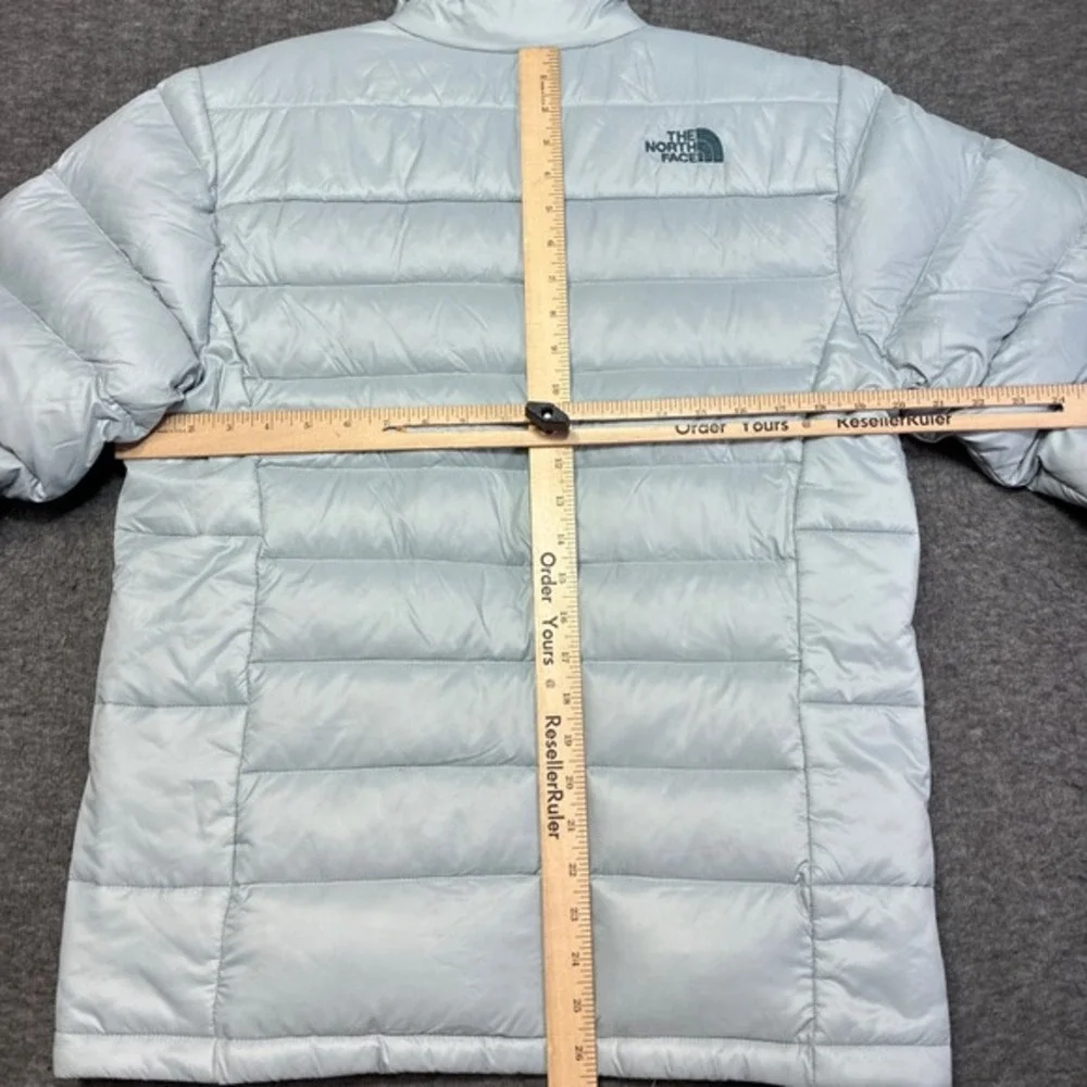 The North Face Aconcagua 2 Puffer Jacket Men Small Light Blue 550 Down Insulated